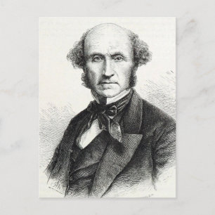 John Stuart Mill-Porträt Postkarte