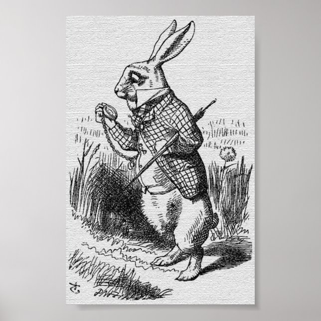 John Tenniel Illustration Alice im Wunderland Poster (Vorne)