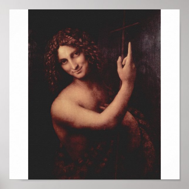 John the Baptist von Leonardo Da Vinci c. 1513-151 Poster (Vorne)