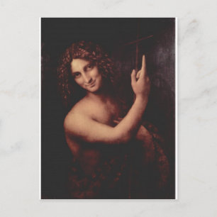 John the Baptist von Leonardo Da Vinci c. 1513-151 Postkarte