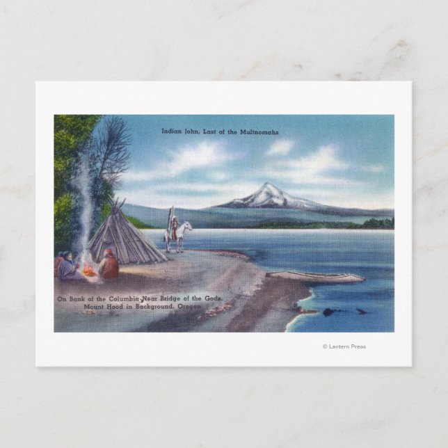 John the Last of the Multnomahs Postkarte (Vorderseite)