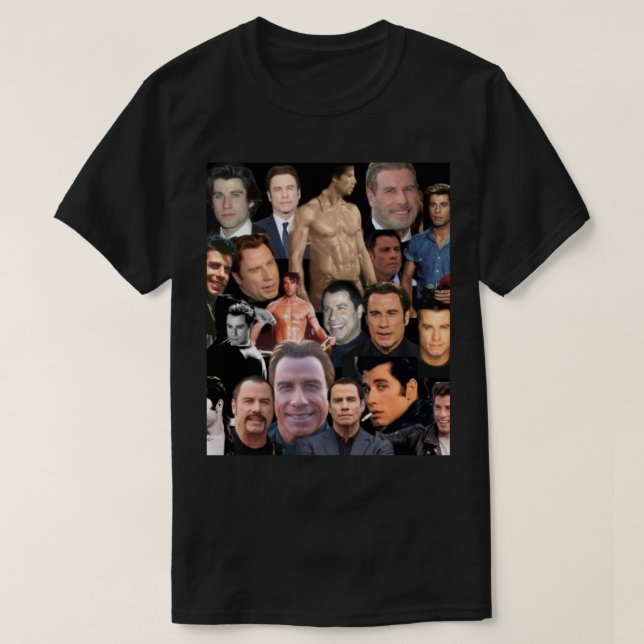 John travolta Collage T-Shirt (Design vorne)