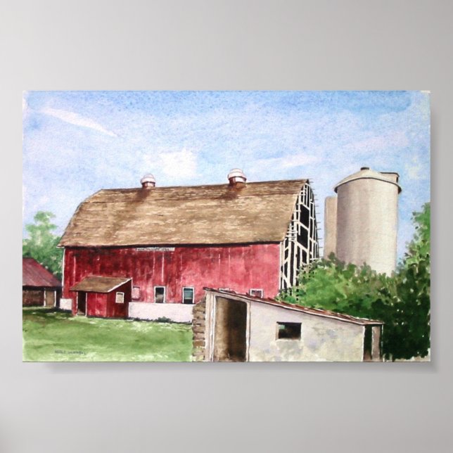 John Trescher Barn-Poster Poster (Vorne)