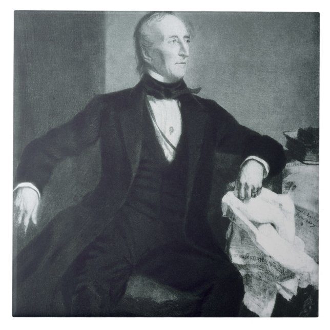 John Tyler, 10. Präsident der Vereinigten Staaten Fliese (Vorderseite)