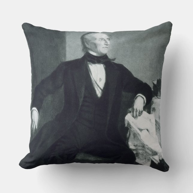 John Tyler, 10. Präsident der Vereinigten Staaten Kissen (Vorderseite)