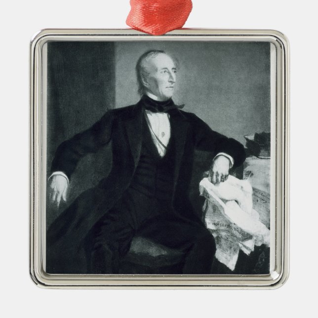 John Tyler, 10. Präsident der Vereinigten Staaten Silbernes Ornament (Vorne)