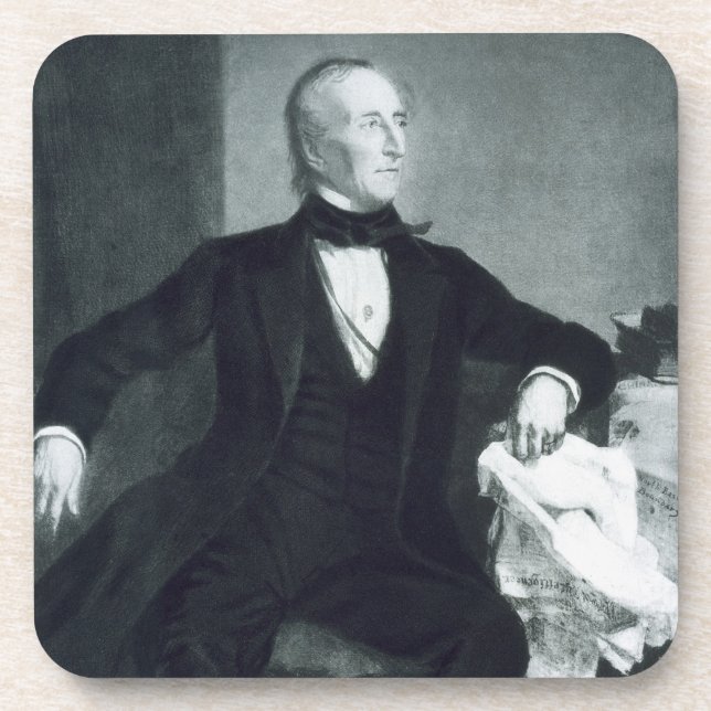 John Tyler, 10. Präsident der Vereinigten Staaten Untersetzer (Vorderseite)
