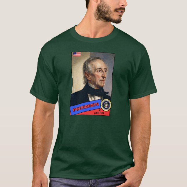 John Tyler Baseball Card T-Shirt (Vorderseite)