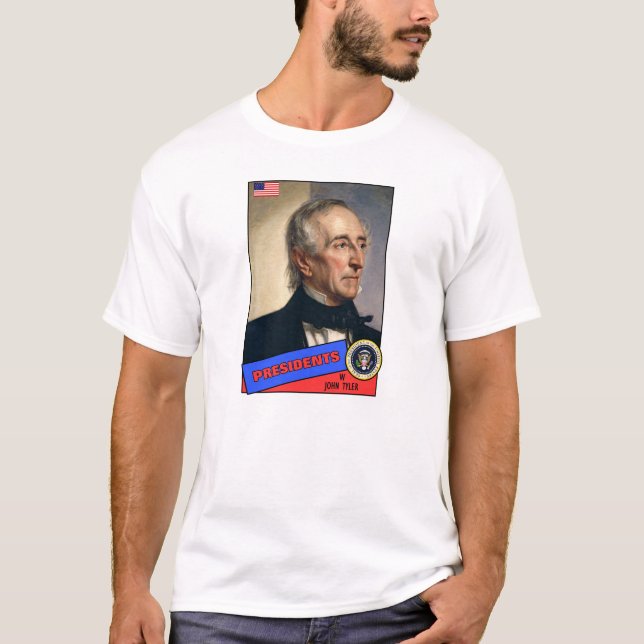 John Tyler Baseball Card T-Shirt (Vorderseite)