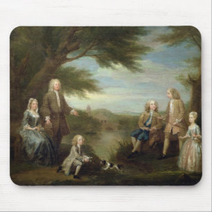 John und Elizabeth Jeffreys und ihre Kinder, 17 Mousepad