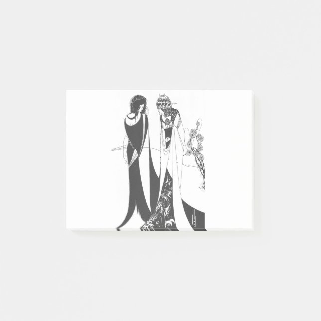 John und Salome, durch Aubrey Beardsley. HD Post-it Klebezettel (Vorderseite)
