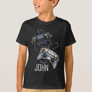 John Videospiel Online-Gaming-Spieler Jungen Na T-Shirt
