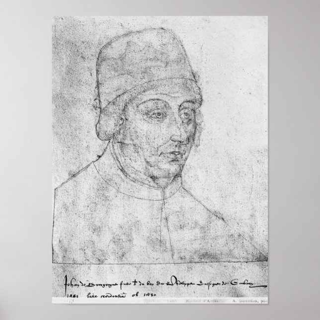 John von Burgund, Bischof von Cambrai Poster (Vorne)