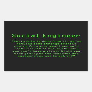 "John von ES" pwns Rechteckiger Aufkleber