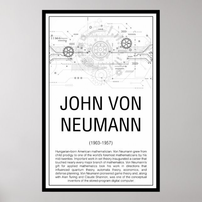 John von Neumann Poster (Vorne)