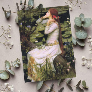 John W. Waterhouse Das Schicksal der Ophelia Dankeskarte