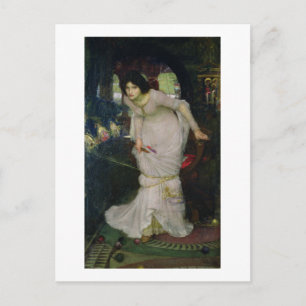 John W Waterhouse - The Lady of Shallot (1894) Postkarte