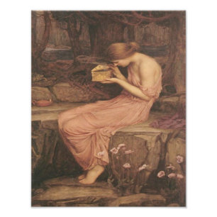 John Waterhouse "Psyche öffnet die goldene Schacht Fotodruck