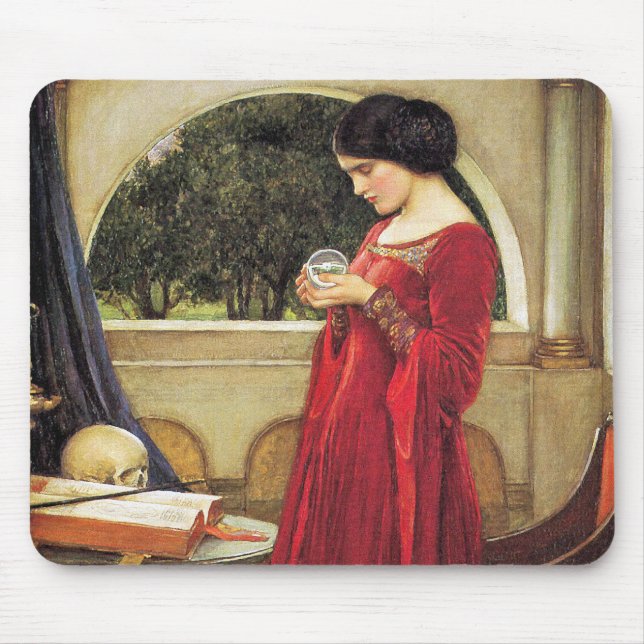 John Waterhouse - The Crystal Ball (im Detail) Mousepad (Vorne)