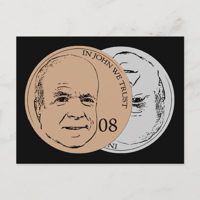John We Trust Postkarte (Vorderseite)