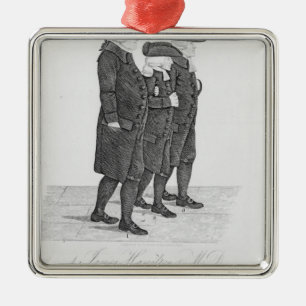 John Wesley, der in Edinburgh zwischen James geht Ornament Aus Metall