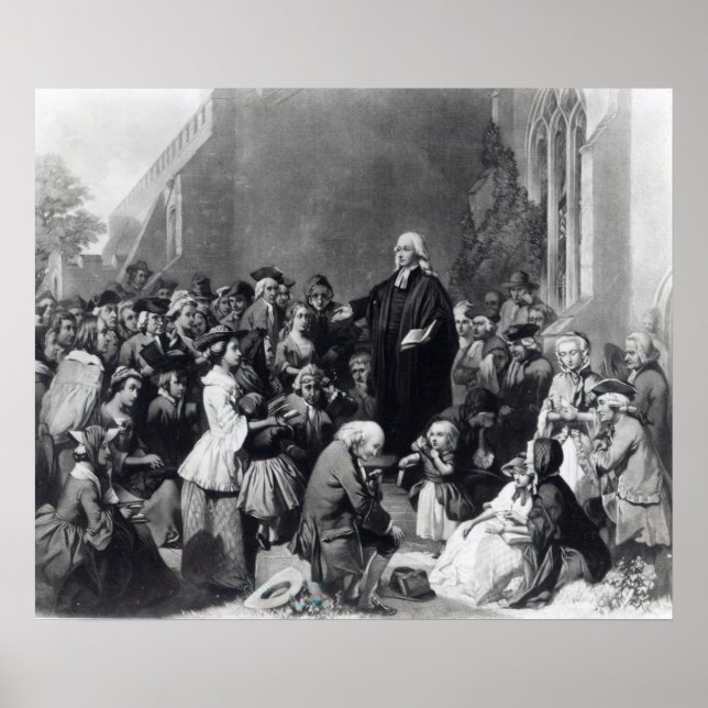 John Wesley preaching Poster (Vorne)