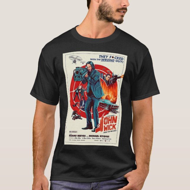 John Wick Poster T-Shirt (Vorderseite)
