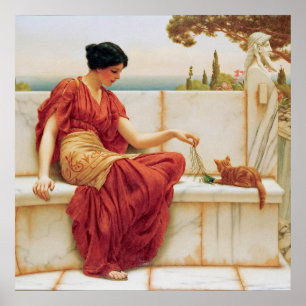 John William Godward - Der Favorit Poster