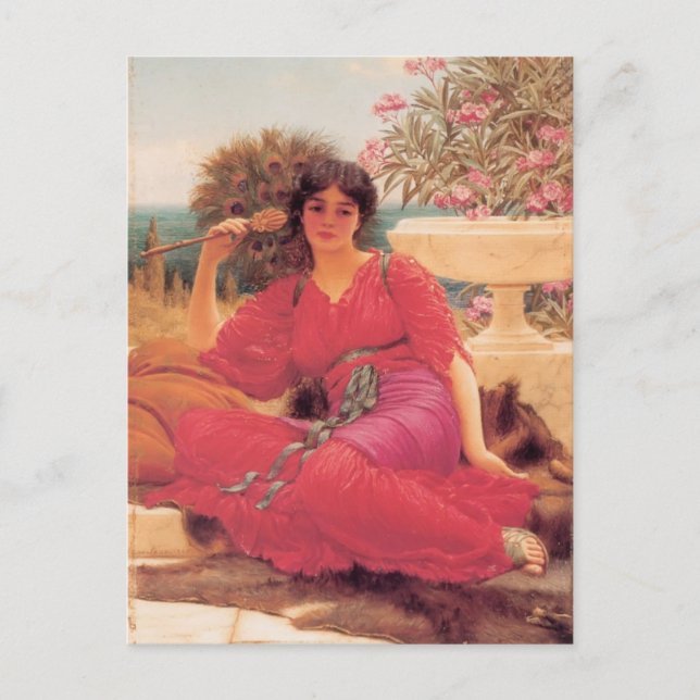 John William Godward- Flabellifera Postkarte (Vorderseite)