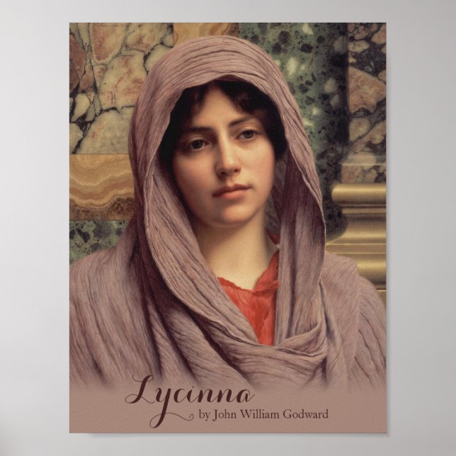 John William Godward Lycinna CC0201 Schöne Kunst Poster (Vorne)