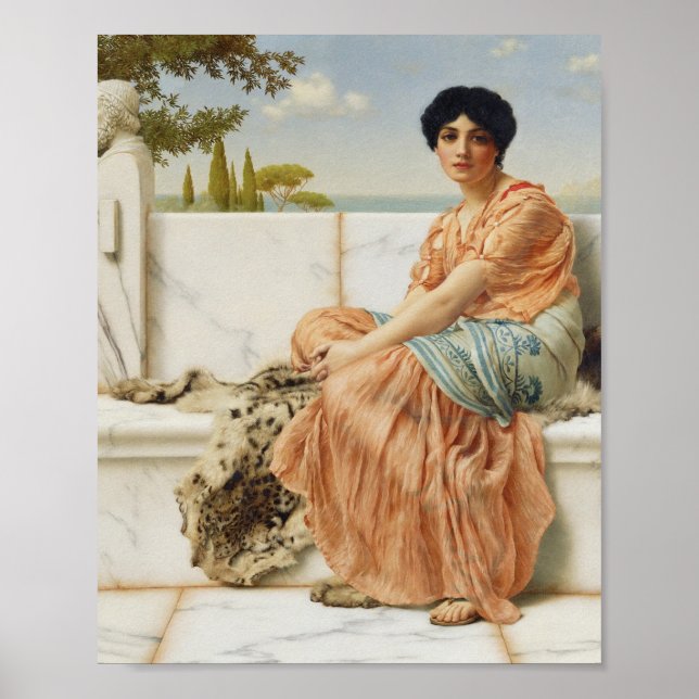 John William Godward - Reverie Poster (Vorne)