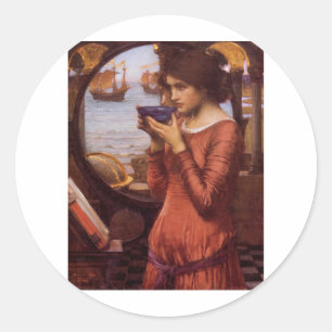 John William Waterhouse - Destiny Runder Aufkleber