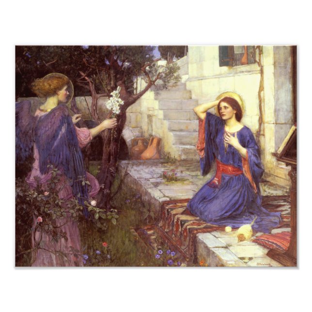 John William Waterhouse - Die Ankündigung Fotodruck (Vorne)