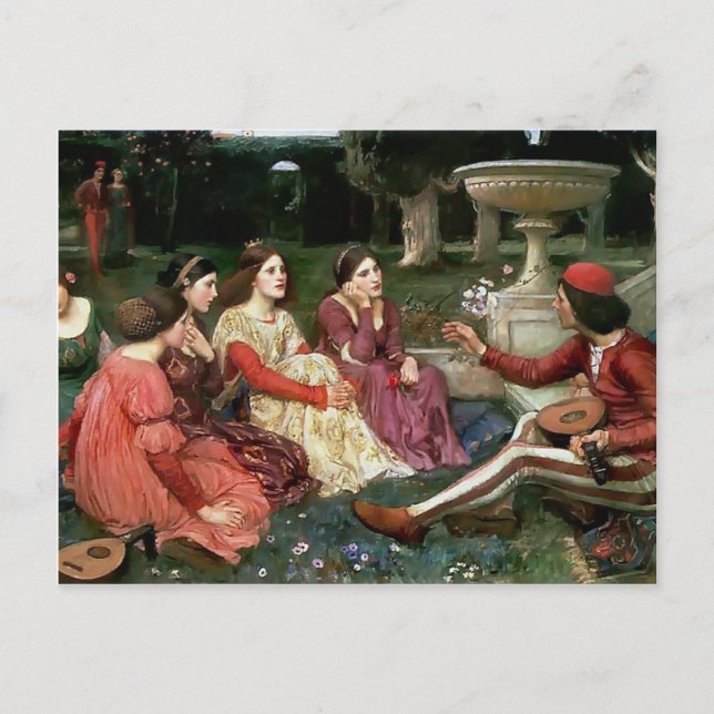John William Waterhouse - Eine Geschichte vom Deca Postkarte (Vorderseite)