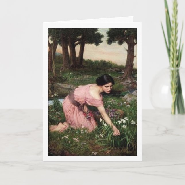 John William Waterhouse - Frühlingsspreads.. Karte (Vorderseite)