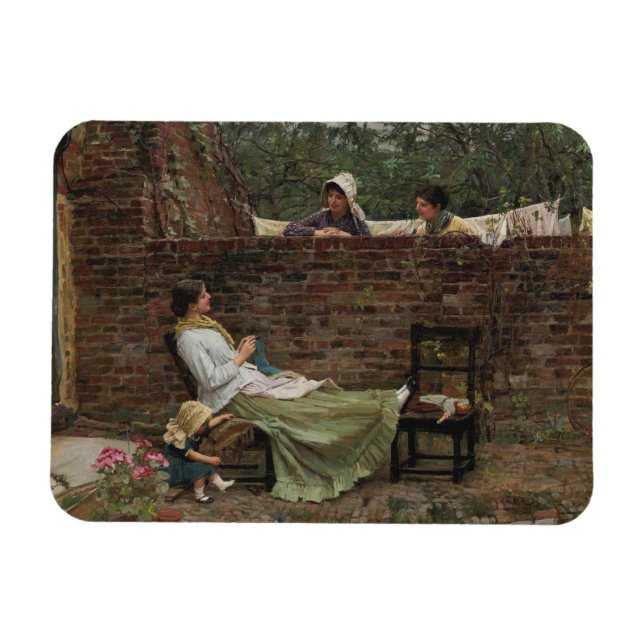 John William Waterhouse - Gute Nachbarn Magnet (Horizontal)
