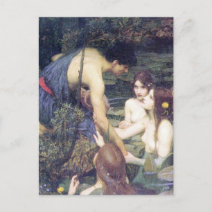John William Waterhouse - Hylas und die Nymphen Postkarte