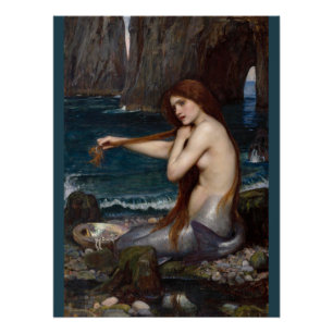 John William Waterhouse-Meerjungfrau CC0795 Poster