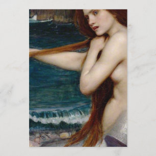 John William Waterhouse Mermaid Einladung