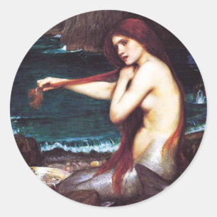 John William Waterhouse Mermaid Stickers