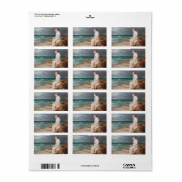 John William Waterhouse Miranda Art Labels Adressaufkleber