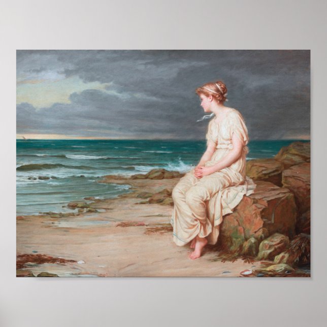 John William Waterhouse Miranda Art Poster (Vorne)