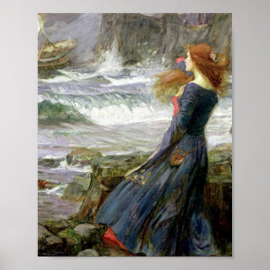 John William Waterhouse Miranda Der Sturm Poster