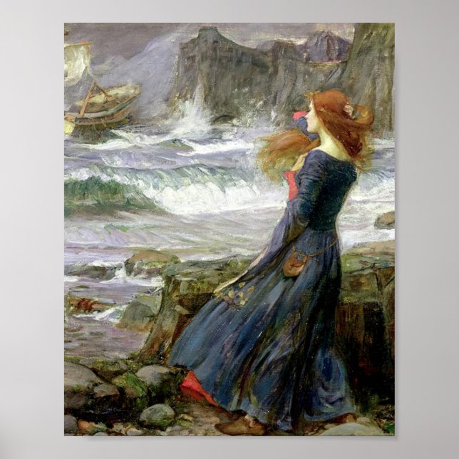 John William Waterhouse Miranda The Tempest Poster (Vorne)