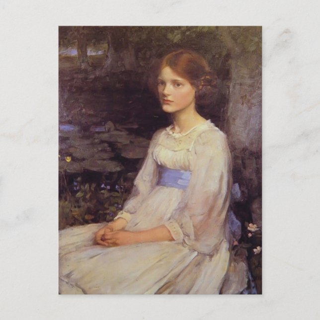 John William Waterhouse - Miss Betty Pollock Postkarte (Vorderseite)