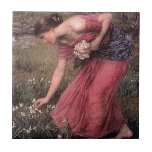 John William Waterhouse - Narcissus - Fine Art Fliese