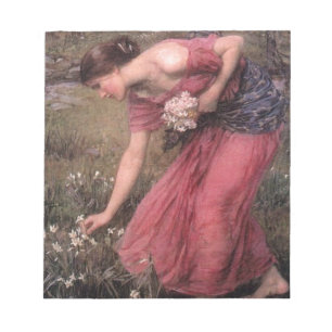 John William Waterhouse - Narzisse - schöne Kunst Notizblock