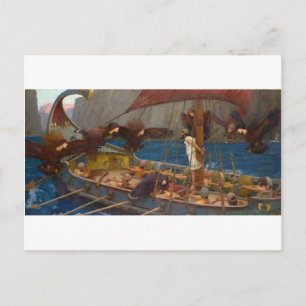 John William Waterhouse - Odysseus und die Sirenen Postkarte