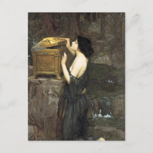 John William Waterhouse- Pandora Postkarte