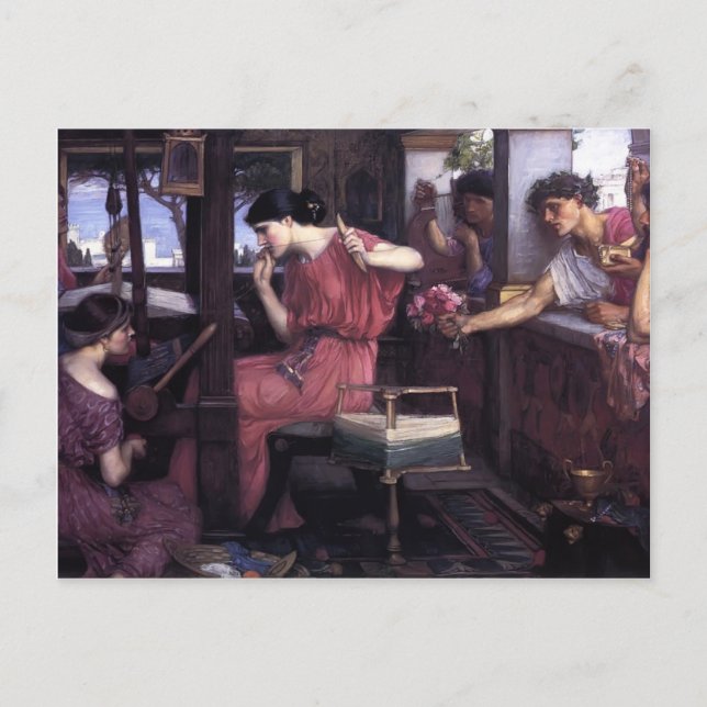 John William Waterhouse- Penelope und die Suitors Postkarte (Vorderseite)